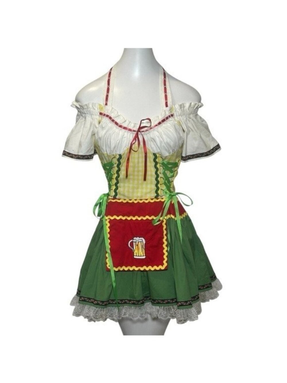 Forplay M / L Frauline Oktoberfest Beer Wench Costume Bavarian Maid Garden Girl
